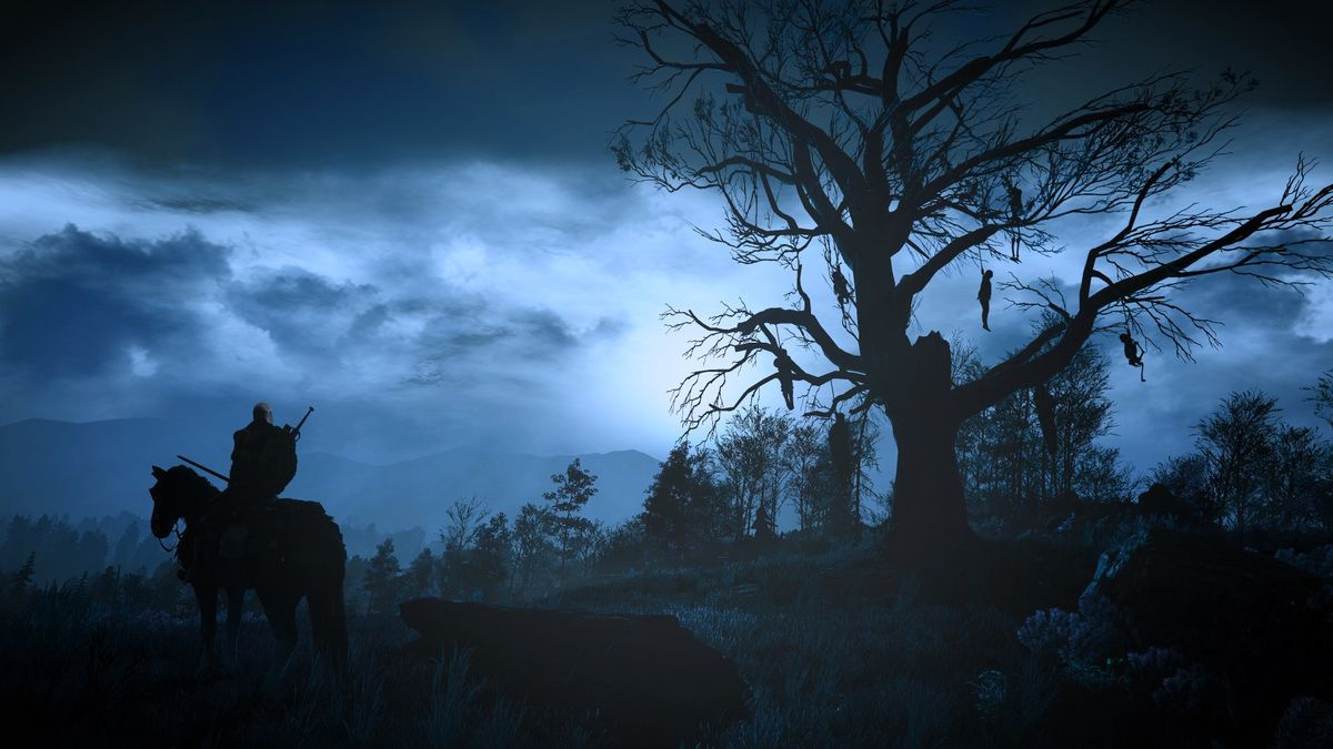 A mysterious forest game scene